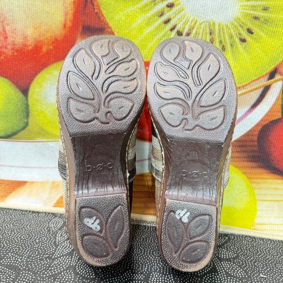 B.O.C. Born Concept Women's Striped Canvas Slip-On Clogs Size 9M - Picture 7 of 10